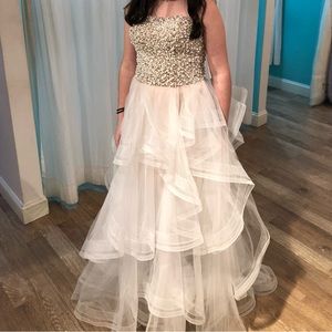 Brand new with tags  Terani Couture Ivory Gown